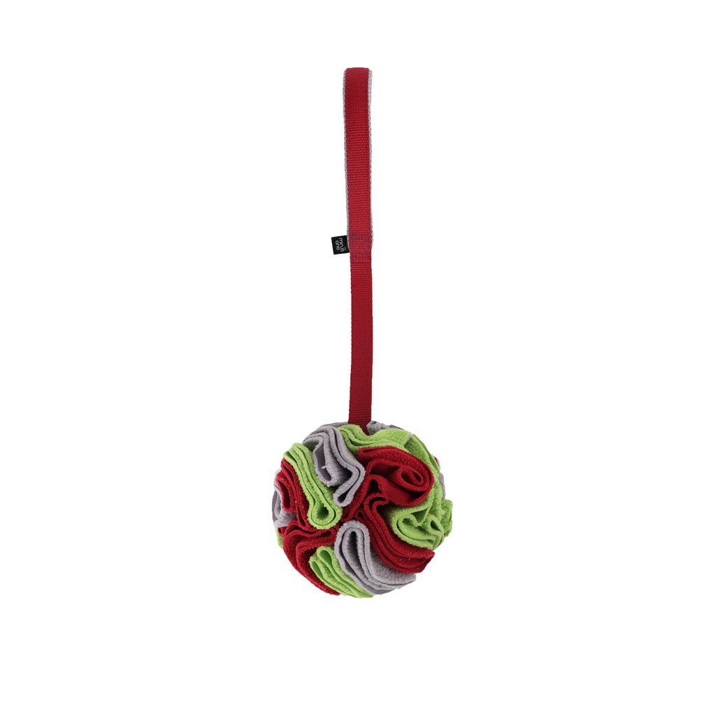 Minus One Hundespielzeug, Zerrball, Fleece, Catnip-Füllung