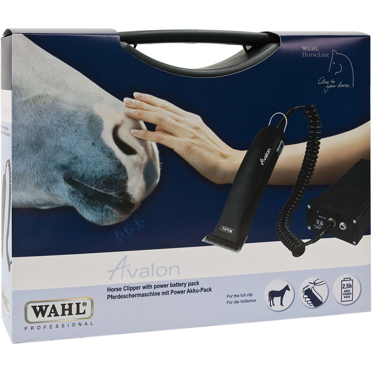 Wahl Avalon Schermaschine, Akku, Pferdepflege, Schnittlänge 2,3 mm