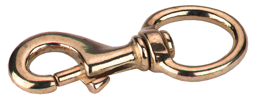 Karabinerhaken, goldfarben, 9 x 4 cm