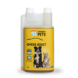 Excellent Pets Omega Boost Ergänzungsfuttermittel, Hunde, Katzen, Kaninchen, Nager, 1 l