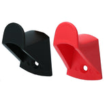 Haken, Kunststoff, 3,5 x 3 cm, schwarz, Vplast