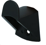 Haken, Kunststoff, 3,5 x 3 cm, schwarz, Vplast