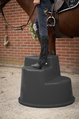 Excellent Horse Aufstiegshilfe, 3 Stufen, Schwarz