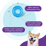Outward Hound Hundespielzeug, Orbee-Tuff Snoop, L, blau, 12,5 x 12,5 cm