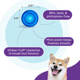 Outward Hound Hundespielzeug Orbee-Tuff Snoop, M, blau, 10 x 10 cm