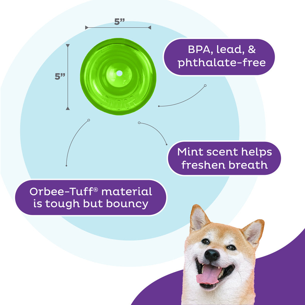 Outward Hound Orbee-Tuff Snoop, L, grün, 12,5 x 12,5 cm