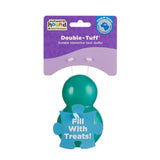 Outward Hound Hundespielzeug Double-Tuff, befüllbar, Minzduft, TPE, Größe M, blau, 10 x 6 cm