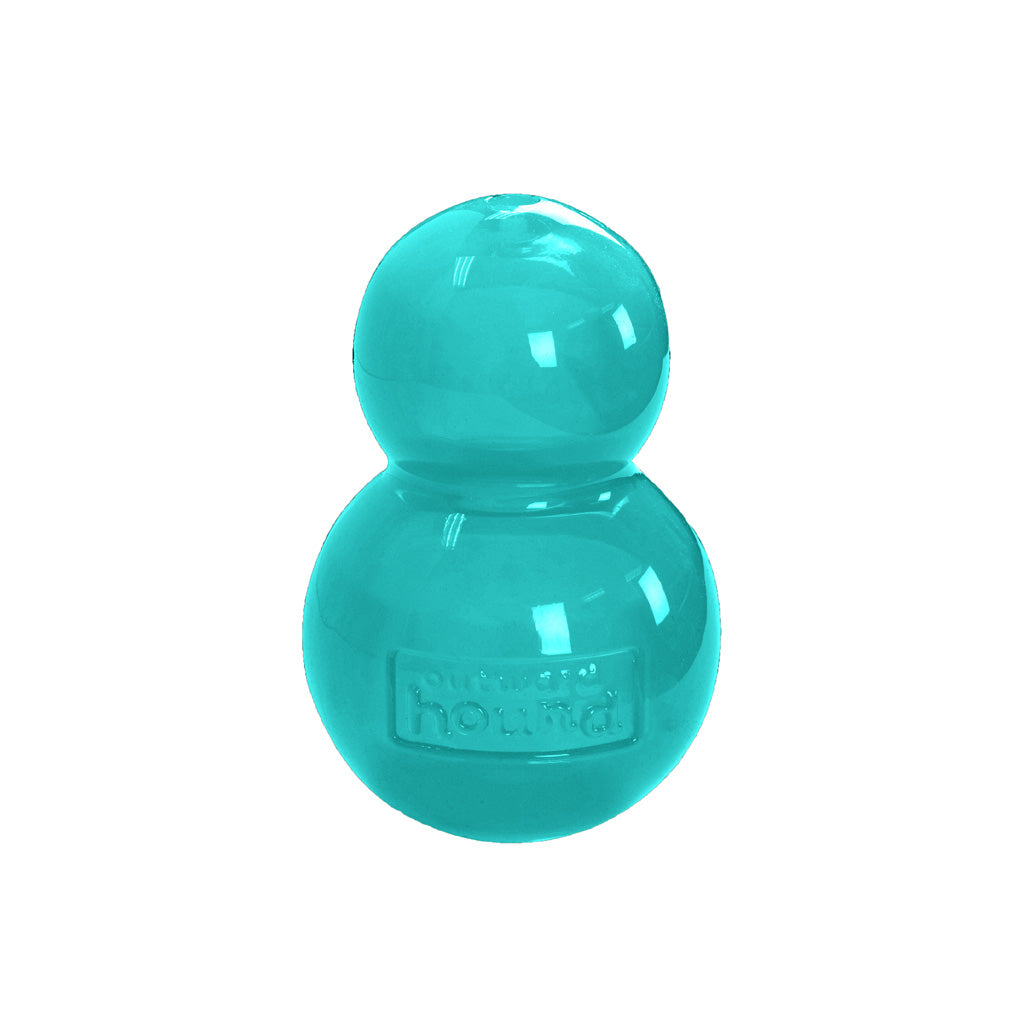 Outward Hound Hundespielzeug Double-Tuff, befüllbar, Minzduft, TPE, Größe M, blau, 10 x 6 cm