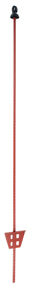 Weidezaunpfahl, Federstahl, 105 cm, mit Öse, Schweineschwanz-Isolator, ZoneGuard