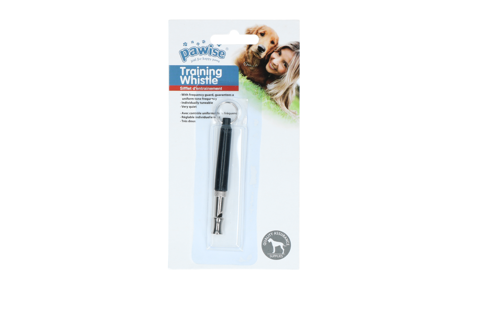 Pawise Hundepfeife, Trainingspfeife, schwarz, 8 cm