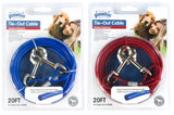 Pawise Anbindekabel, Stahl, karabiner, 7 m