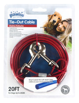 Pawise Anbindekabel, Stahl, karabiner, 7 m