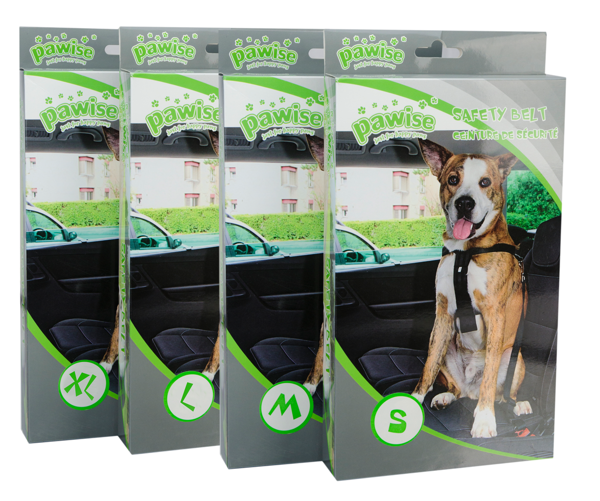 Pawise Hunde-Sicherheitsgurt mit Geschirr, M, Brustumfang 50–70 cm