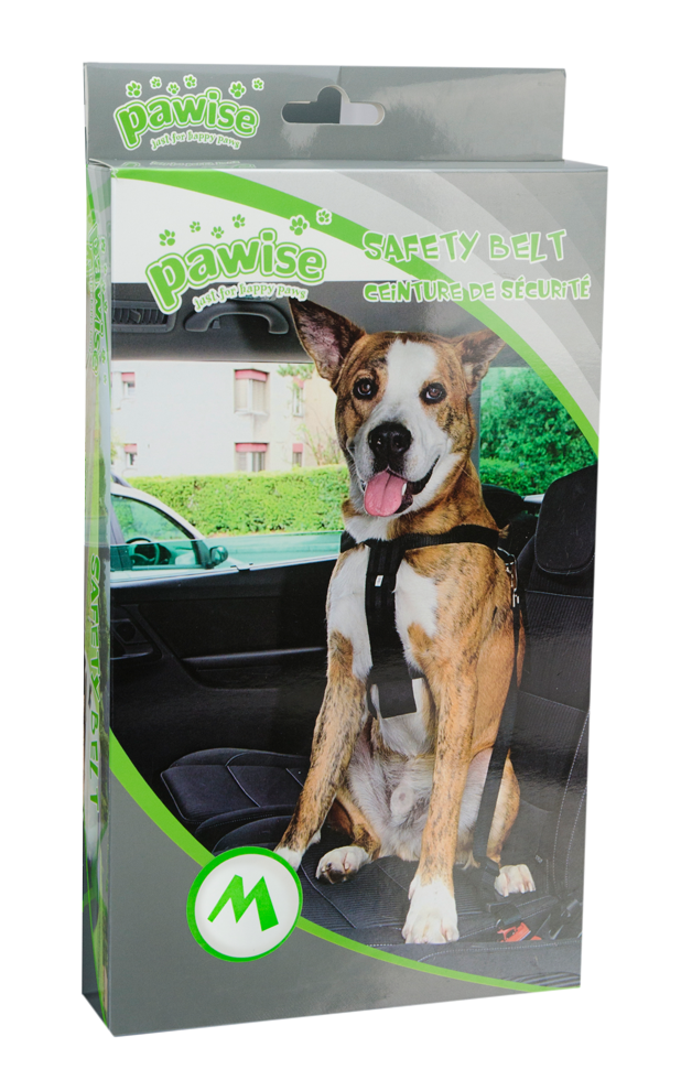 Pawise Hunde-Sicherheitsgurt mit Geschirr, M, Brustumfang 50–70 cm