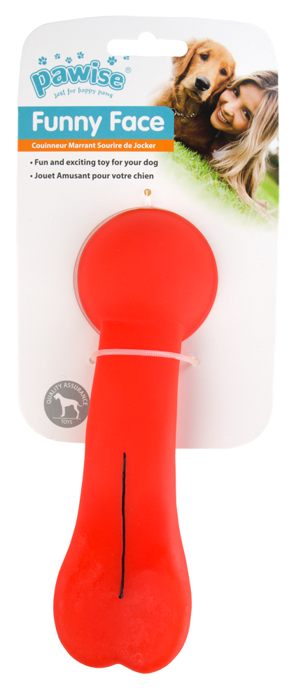 Pawise Hundespielzeug, Funny Face Long Tongue, mit Quietscher