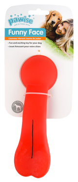 Pawise Hundespielzeug, Funny Face Long Tongue, mit Quietscher