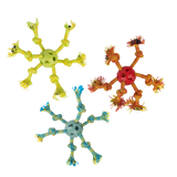 Pawise Hundespielzeug, Ball mit Seilen, Farbe sortiert