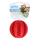 Pawise Hundeball, Dura-Rubber, rot, Ø 7,5 cm