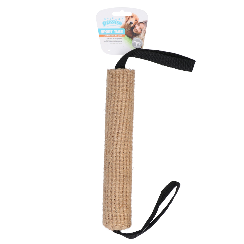 Pawise Beißrolle Jute, Schlaufen, 25 cm