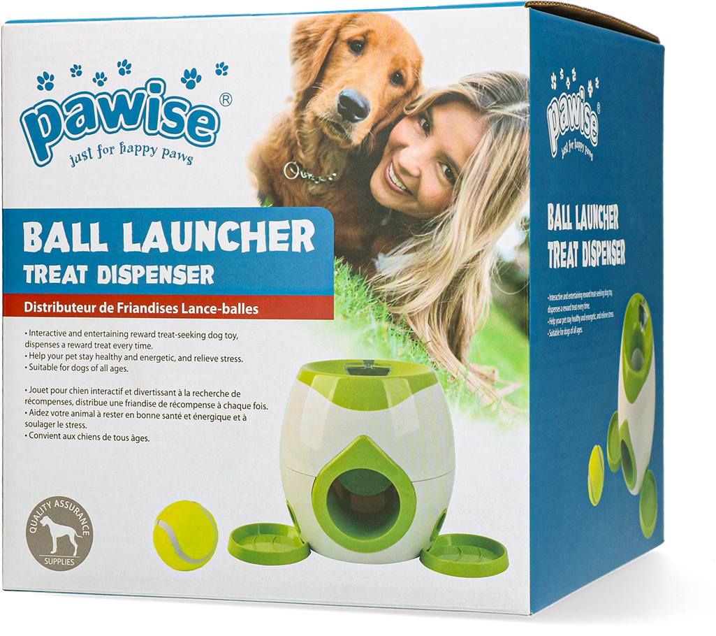 Pawise Ballwurfgerät, Leckerli-Spender für Hunde