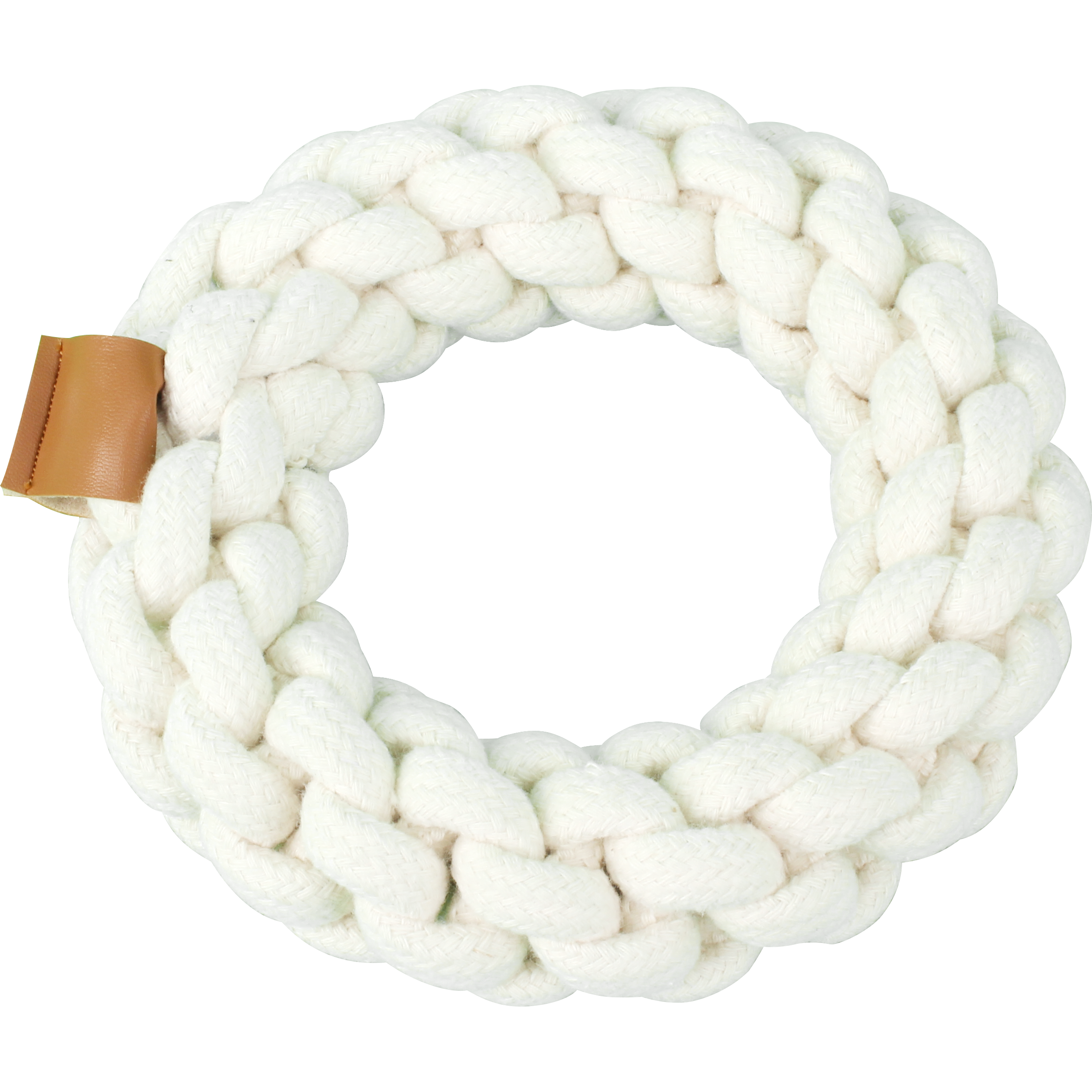 Pawise Ring aus Baumwolle für Hunde, 19 x 19 cm, beige
