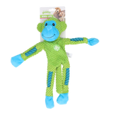 Pawise Hundespielzeug Affe, 5 Quietscher, Seilarme, 36 cm