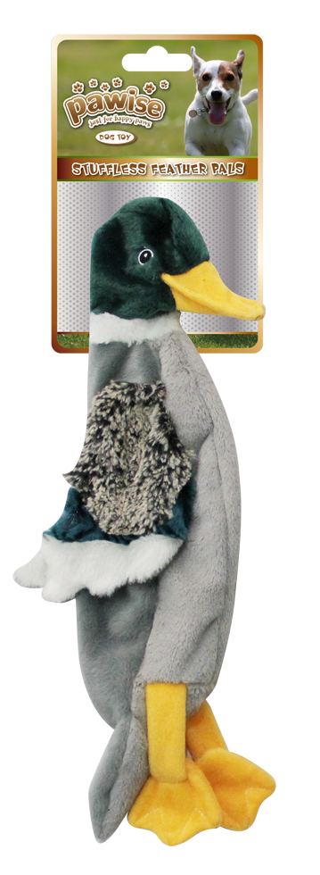 Pawise Hundespielzeug, Plüsch, Ente, mit Quietscher, 30 cm