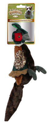 Pawise Hundespielzeug, Plüsch, Fasan, ohne Füllung, mit Quietscher, S, 37 cm