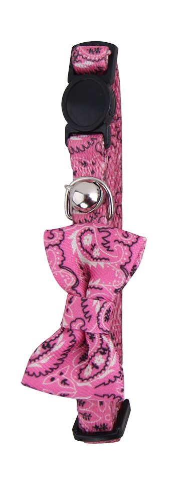 Pawise Katzenhalsband, Schleife, rosa