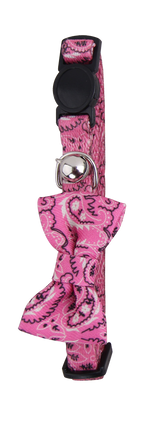 Pawise Katzenhalsband, Schleife, rosa