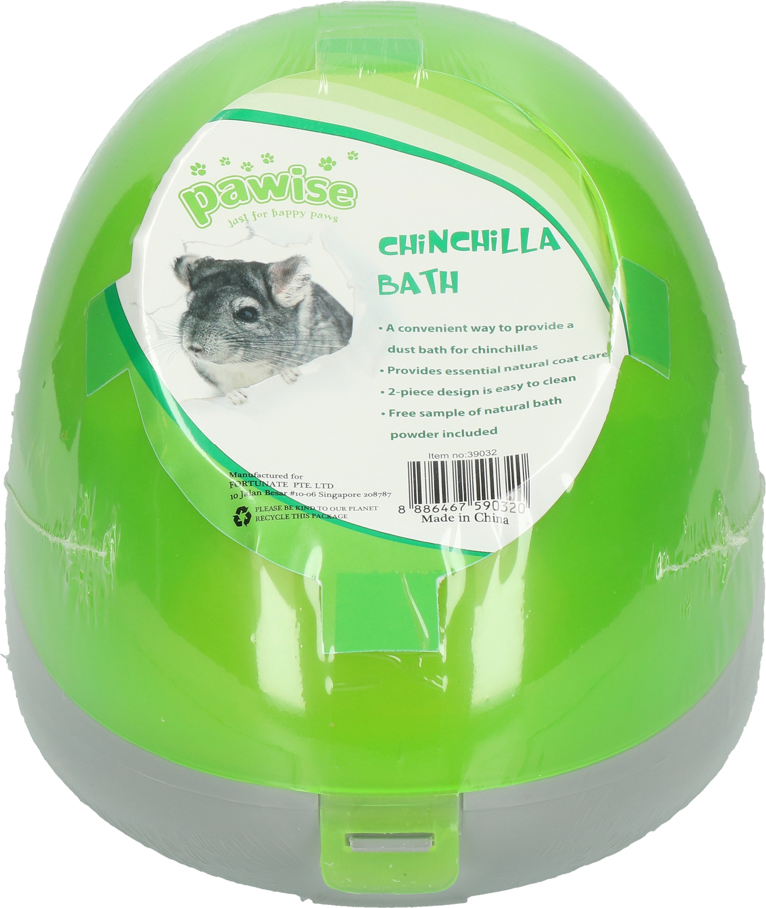 Pawise Chinchilla Sandbad, mit Einstreu