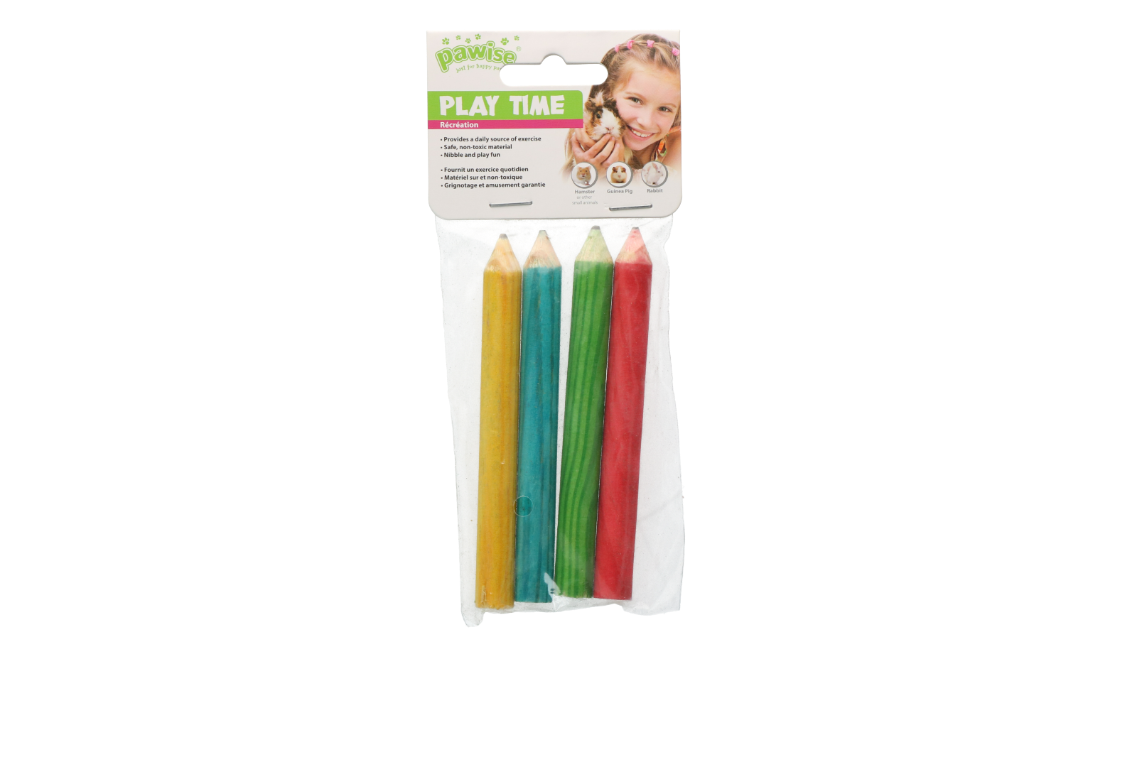 Pawise Nagespielzeug für Kleintiere, Bleistift, 18 Stk
