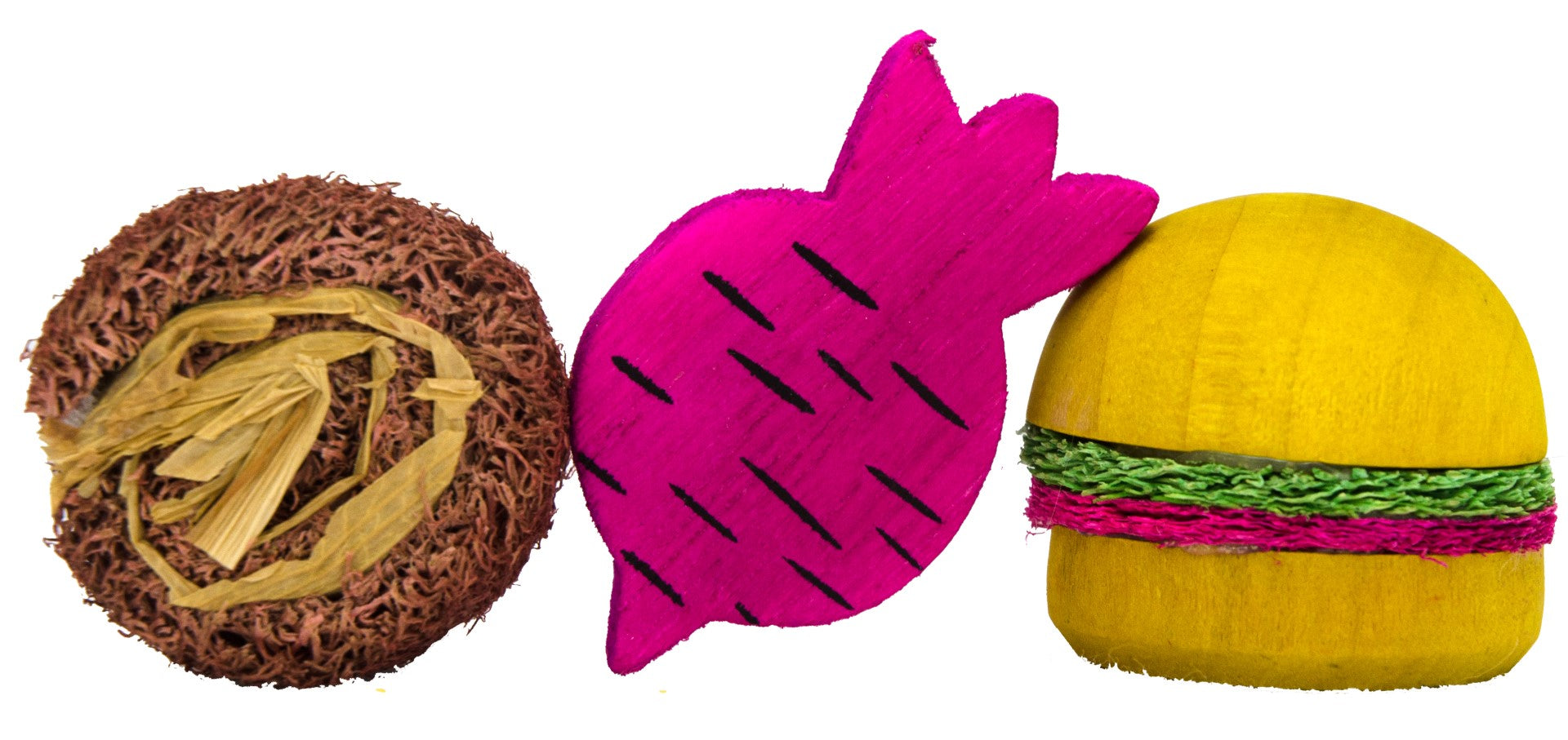 Pawise Nagerspielzeug, Holz, Loofah, Zahnpflege