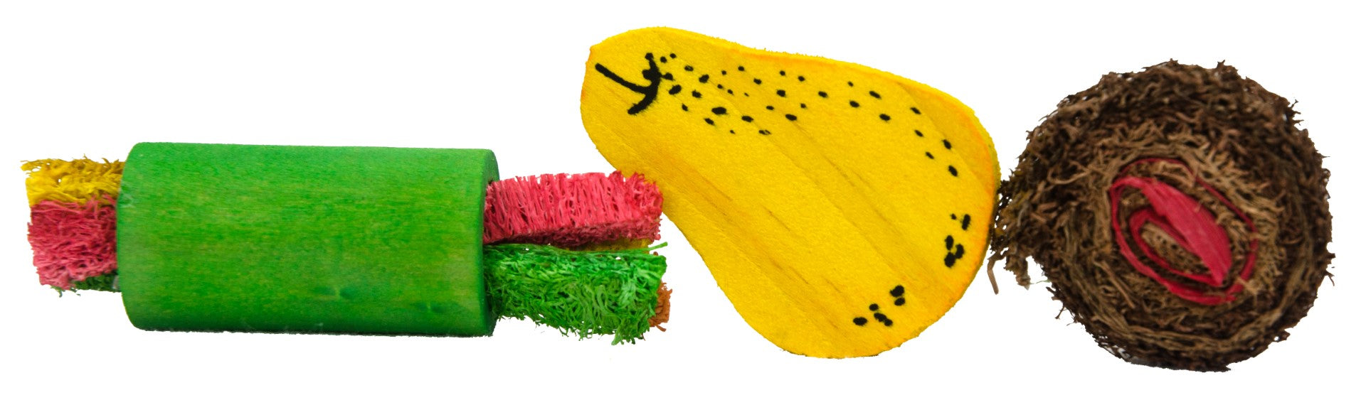 Pawise Nagerspielzeug, Holz, Loofah, für Kaninchen, Meerschweinchen, Hamster