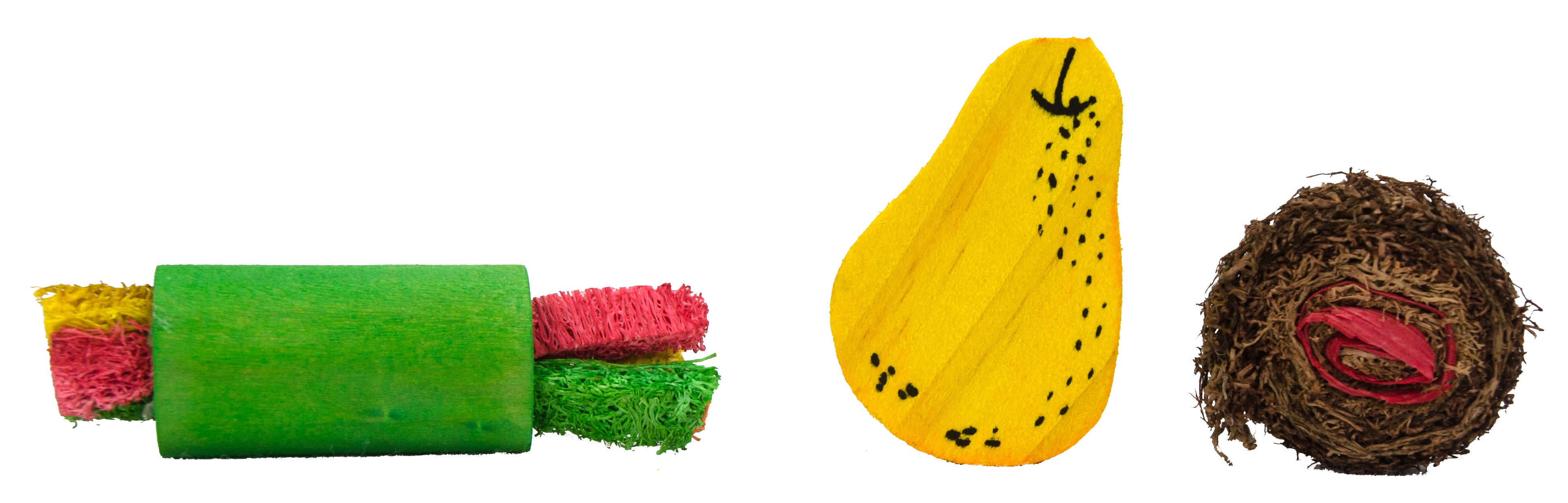 Pawise Nagerspielzeug, Holz, Loofah, für Kaninchen, Meerschweinchen, Hamster