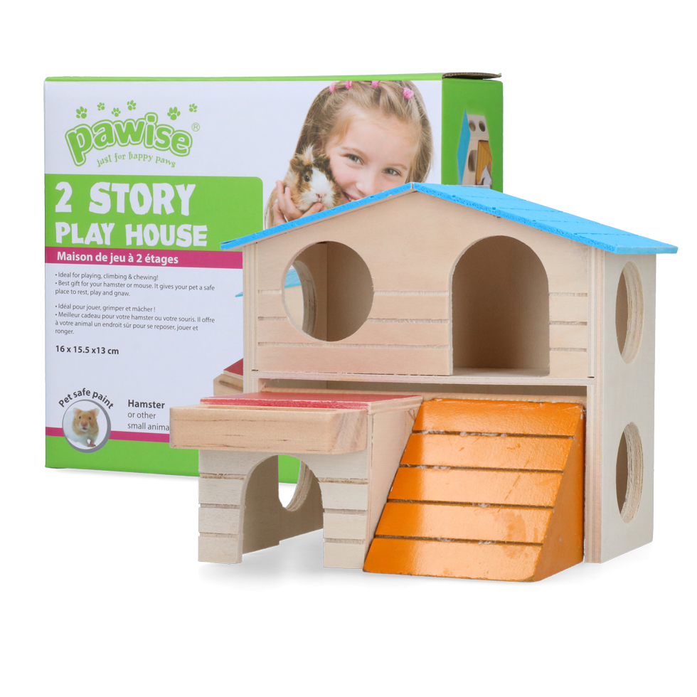 Pawise Nager Spielhaus, 2 Etagen, 15 x 12 cm