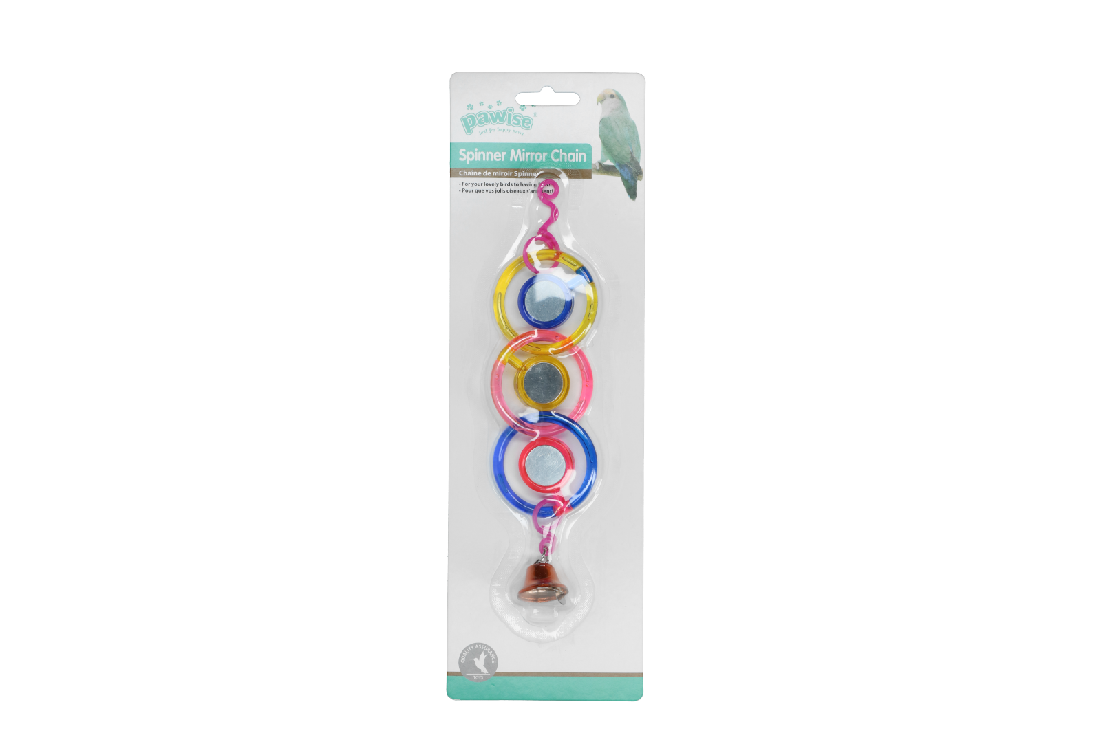 Pawise Vogelspielzeug, Spiegelkette, 24 cm