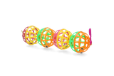 Pawise Hängespielzeug für Vögel und Kleintiere, 4 Bälle mit Glöckchen, 16 cm