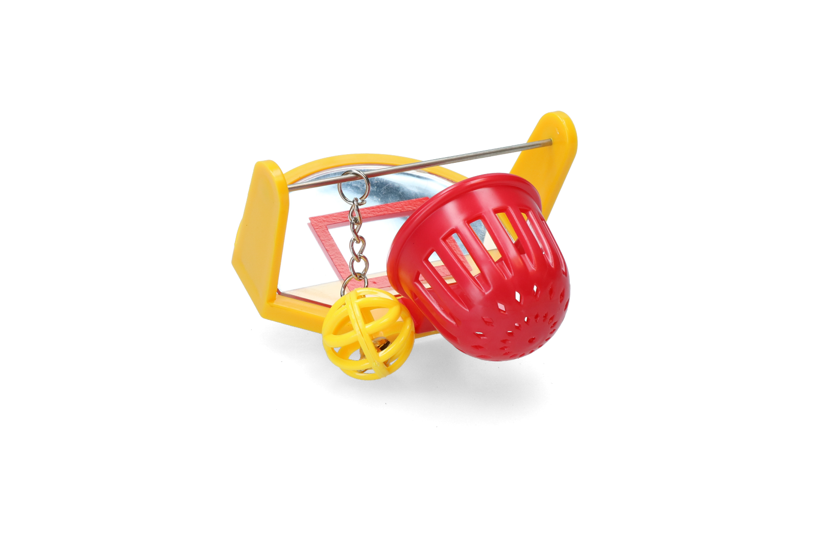 Pawise Vogelspielzeug Basketball, mit Spiegel, 10 cm
