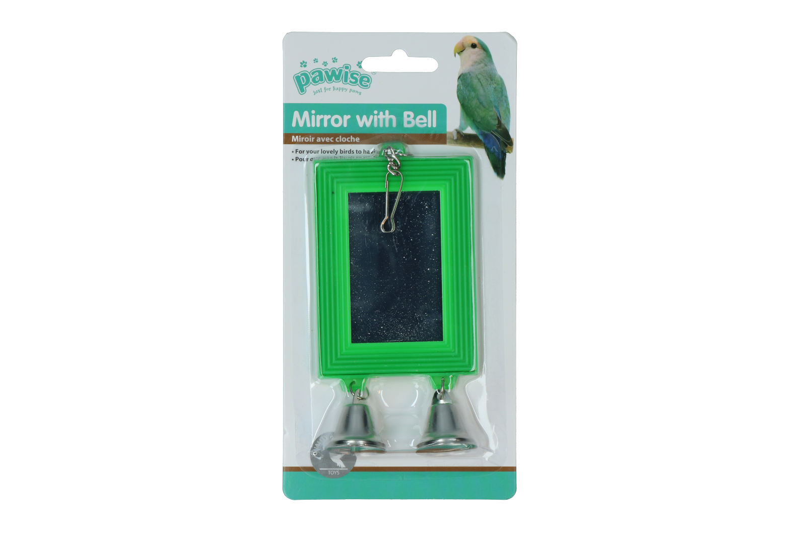 Pawise Vogelspiegel mit Glöckchen