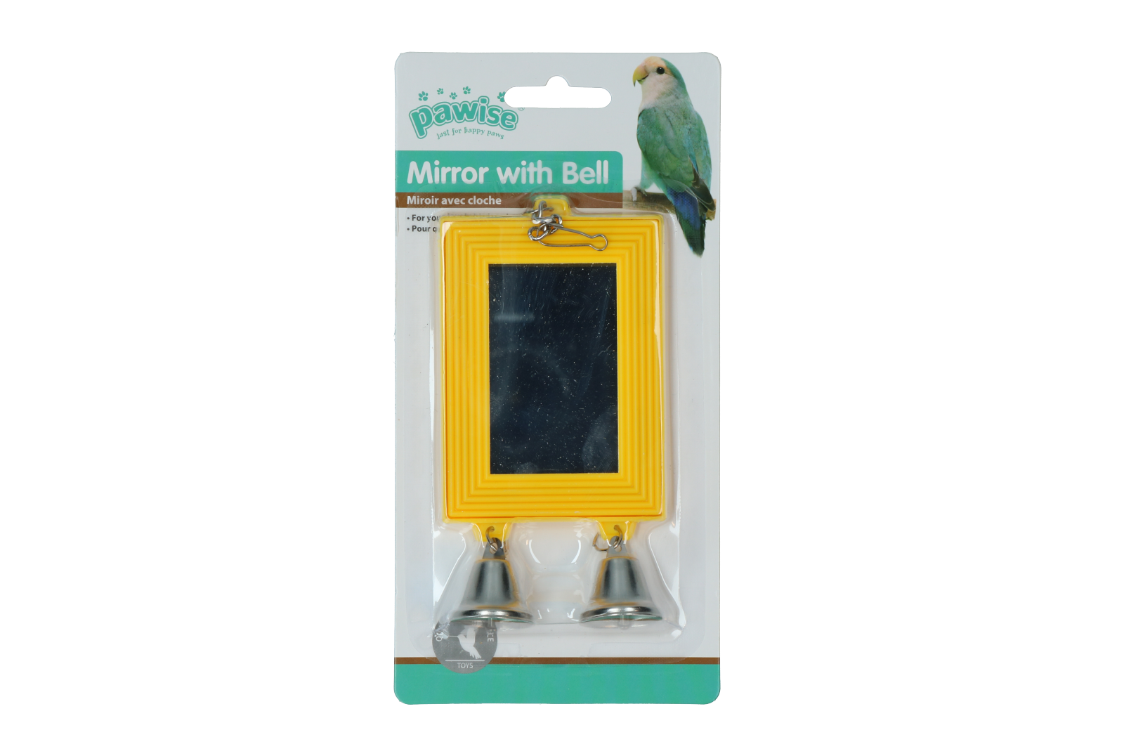 Pawise Vogelspiegel mit Glöckchen