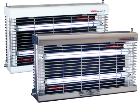 PestWest Chameleon 2x2 SSS Decken-Fliegenlampe, 4 x 15 W UV-A, weiß