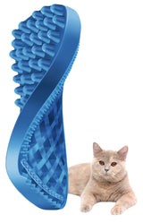 Pet+Me Katzenbürste, Kurzhaar, Silikon, blau