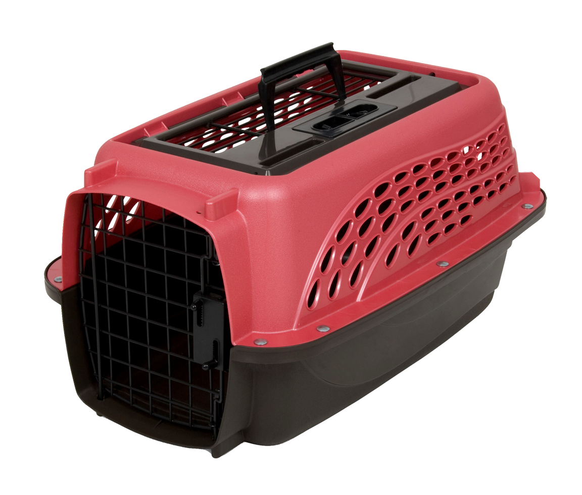 Petmate Transportbox, 2 Türen, rosa, XS, 49,2 x 32,5 x 25,4 cm