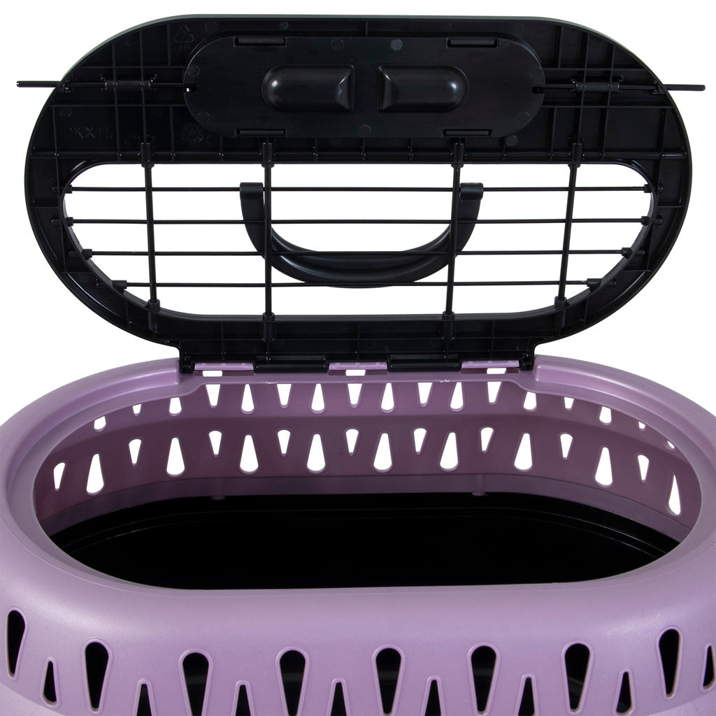 Petmate Transportbox Katze, Top Load, Pearl Bubble Grape, 48,3 x 31,8 x 27,4 cm, bis 4,5 kg