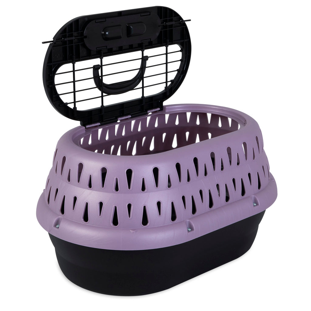 Petmate Transportbox Katze, Top Load, Pearl Bubble Grape, 48,3 x 31,8 x 27,4 cm, bis 4,5 kg