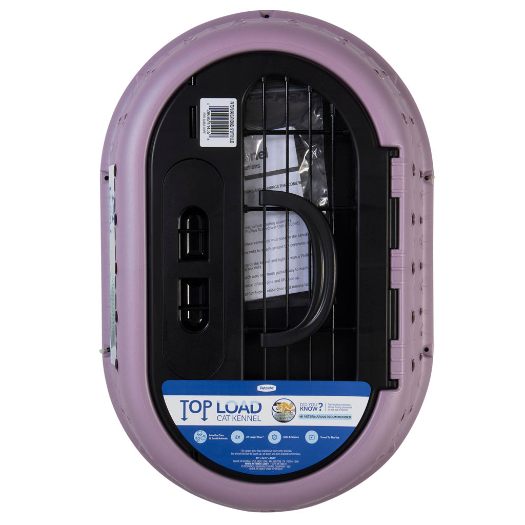 Petmate Transportbox Katze, Top Load, Pearl Bubble Grape, 48,3 x 31,8 x 27,4 cm, bis 4,5 kg