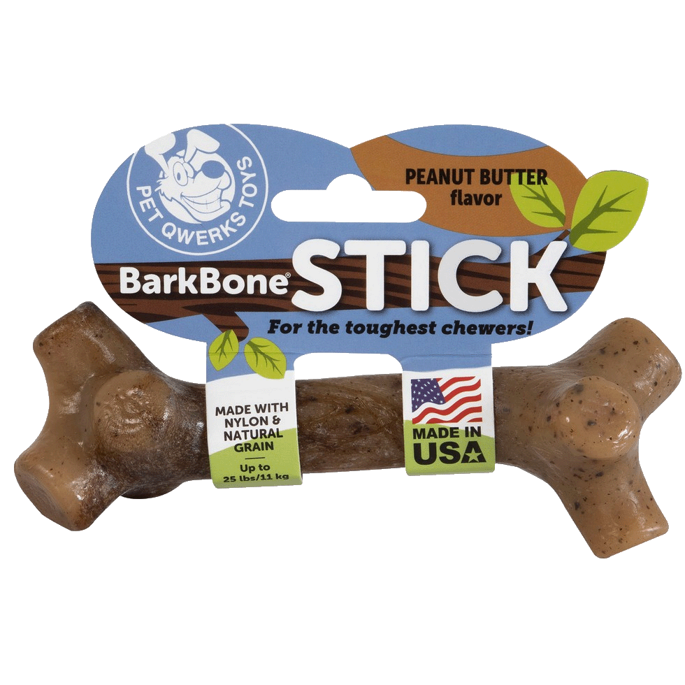 Pet Qwerks BarkBone Kauknochen, Erdnussbutter, XL, 25 cm