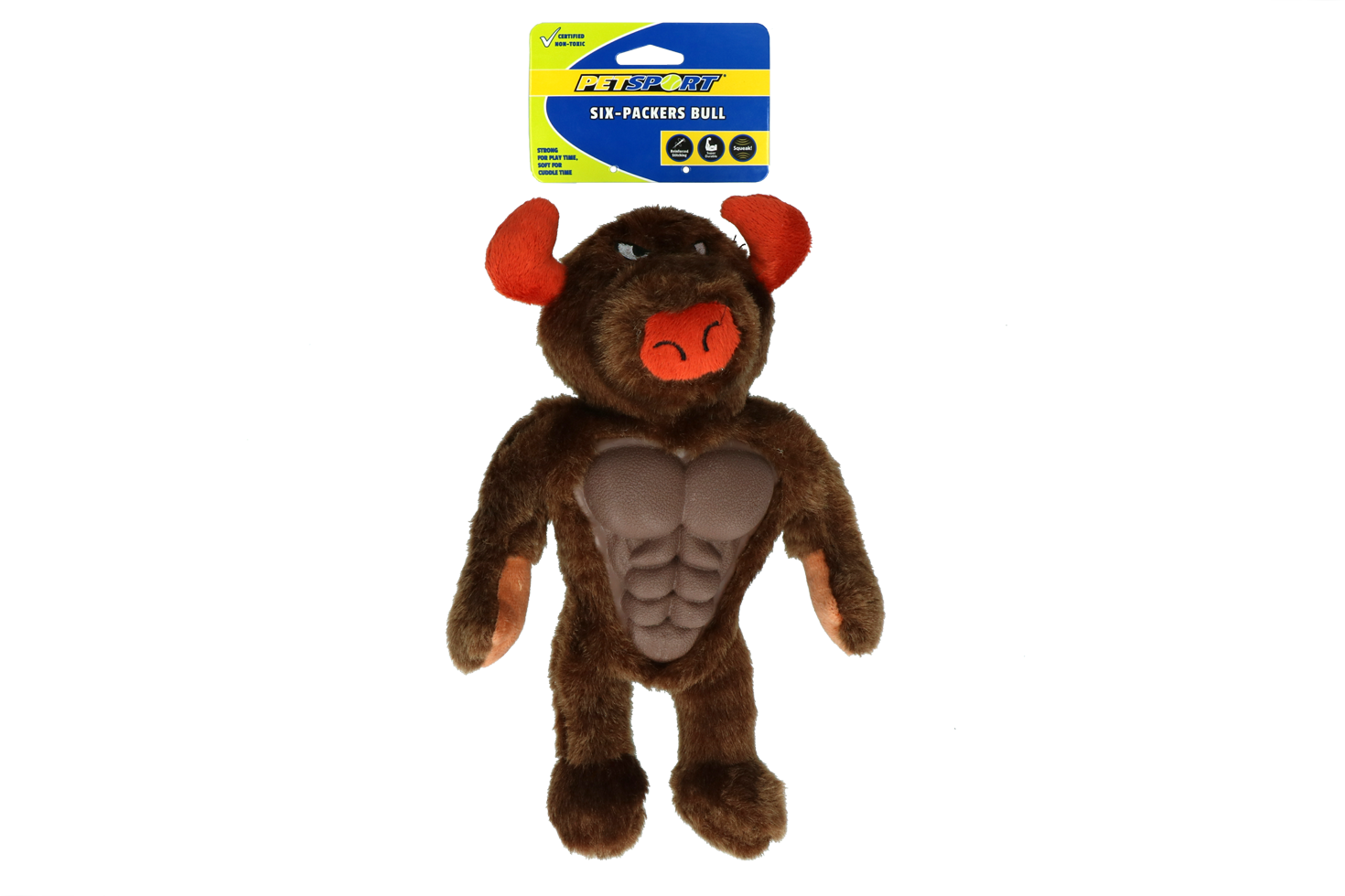 Petsport Hundespielzeug Bulle, mit Quietscher, für mittelgroße und große Hunde