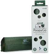 PoopyGo Hundekotbeutel, biologisch abbaubar, Lavendelduft, 21 x 33 cm, 300 Stk
